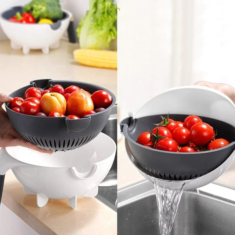 12 In 1 Multifunctional Vegetable Cutter With Drain Basket