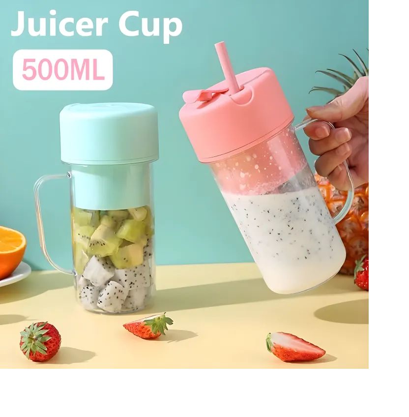 Blend & Sip On-the-Go: Portable USB Electric Stainless Steel Juicer Cup