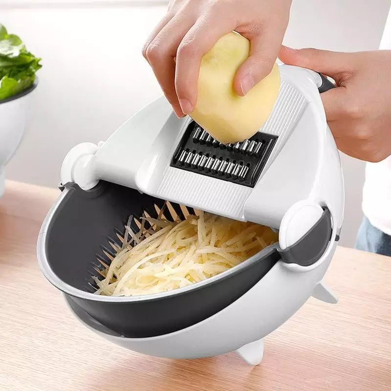 12 In 1 Multifunctional Vegetable Cutter With Drain Basket