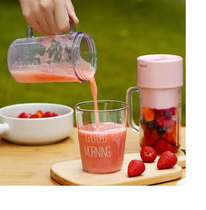 Blend & Sip On-the-Go: Portable USB Electric Stainless Steel Juicer Cup