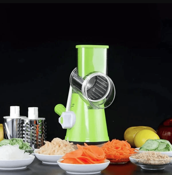 Kitchen Vegetable Cheese Grater Chopper With 3 Sharp Stainless Steel Drums