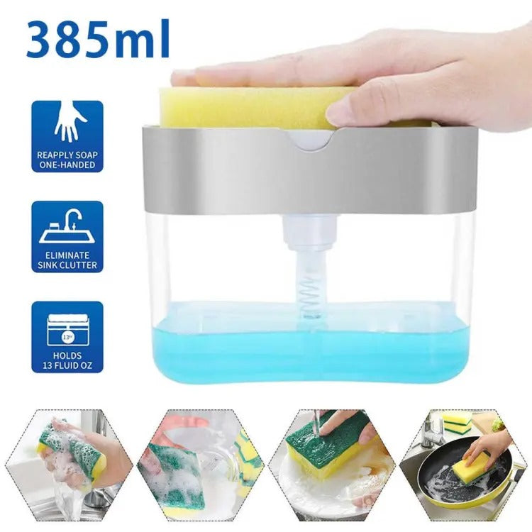 Special Discount Offer Buy 1 Get 1 Free (Magic reusable silicone gloves with wash scrubber) ✨ ( 2 in 1 soap dispenser pump & sponge holder) ✨