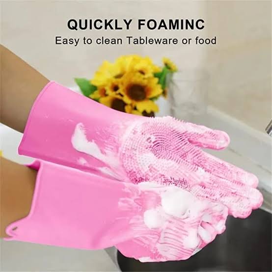 Special Discount Offer Buy 1 Get 1 Free (Magic reusable silicone gloves with wash scrubber) ✨ ( 2 in 1 soap dispenser pump & sponge holder) ✨