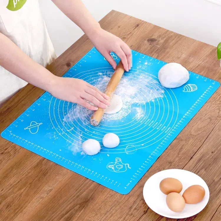 Silicone Baking Roti Mat for Pastry & Roti Rolling Extra Large with Measurements Kitchen Baking Mat - Extra Large [For rolling rotis, pizza, cakes and pastries]