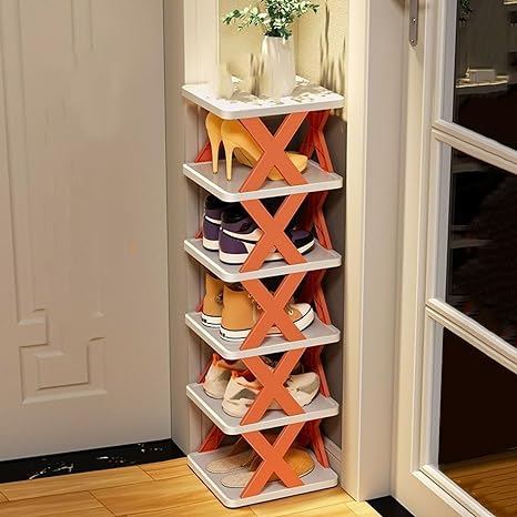 X-Shaped 4 Layers Multipurpose Shoe Rack